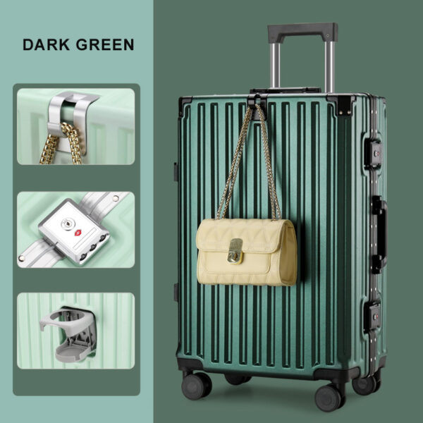 Customization Multifunctional Aluminum Frame Luggage Trolley Suitcase - Image 4