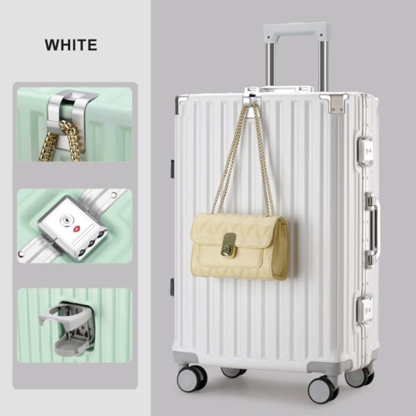 Customization Multifunctional Aluminum Frame Luggage Trolley Suitcase - Image 5