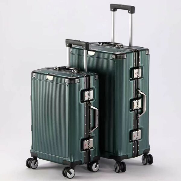 New Design Aluminum Frame Type Luggage with Universal Wheels - Image 7