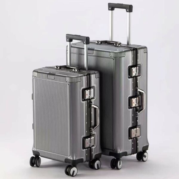 New Design Aluminum Frame Type Luggage with Universal Wheels - Image 5