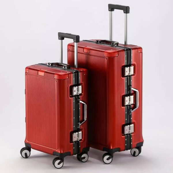 New Design Aluminum Frame Type Luggage with Universal Wheels - Image 2