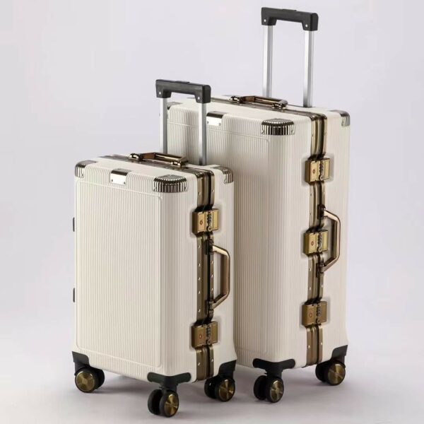 New Design Aluminum Frame Type Luggage with Universal Wheels - Image 3