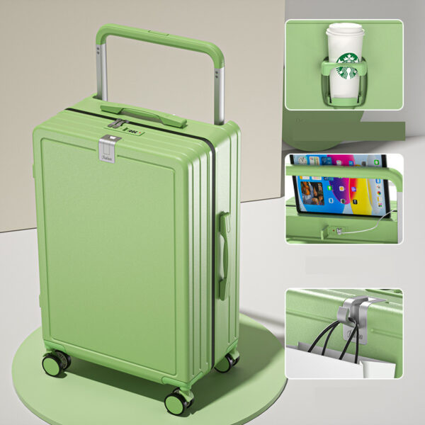 Large Capacity Multifunctional Wide Trolley Suitcase with Universal Wheels - Image 2