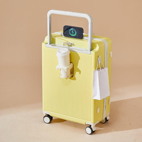 Large Capacity Multifunctional Wide Trolley ABS+PC Luggage with Silent Universal Wheels - Image 3