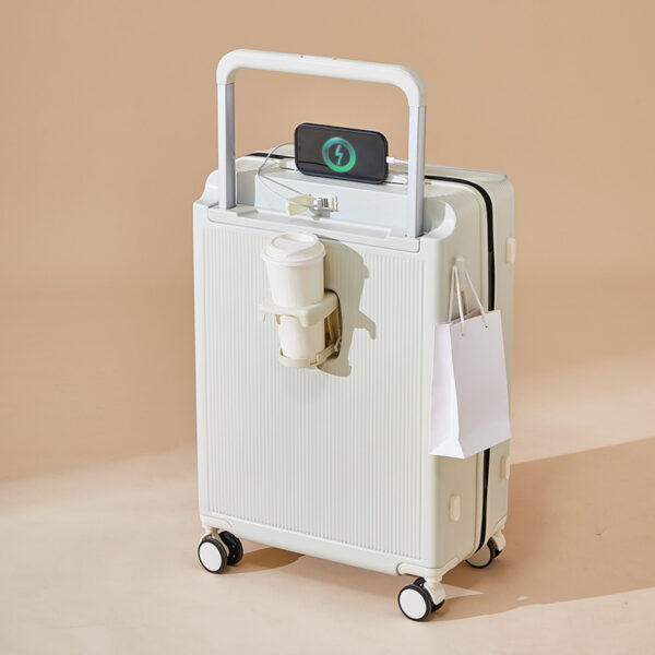 Large Capacity Multifunctional Wide Trolley ABS+PC Luggage with Silent Universal Wheels - Image 2