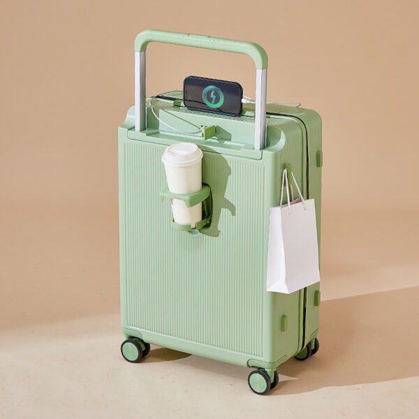 Large Capacity Multifunctional Wide Trolley ABS+PC Luggage with Silent Universal Wheels - Image 4