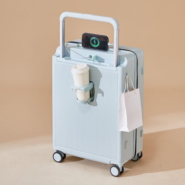 Large Capacity Multifunctional Wide Trolley ABS+PC Luggage with Silent Universal Wheels - Image 5
