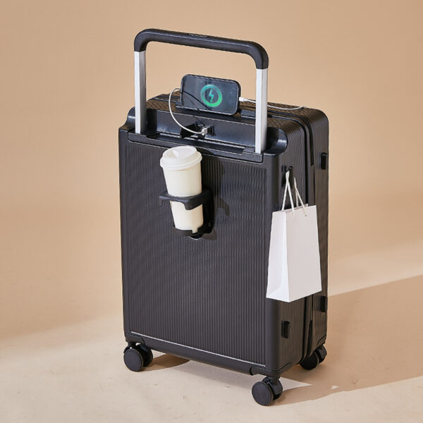 Large Capacity Multifunctional Wide Trolley ABS+PC Luggage with Silent Universal Wheels - Image 6