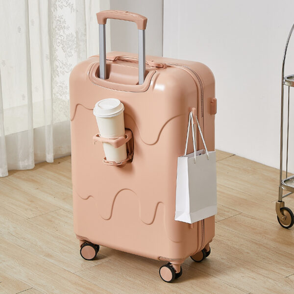 Cute Multifunctional ABS+PC Luggage with Cup Holder And USB Port - Image 6