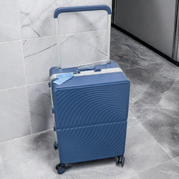 Custom Logo Trolley Travel Suitcase Carry on Aluminum Frame Luggage with Universal Wheels - Image 5