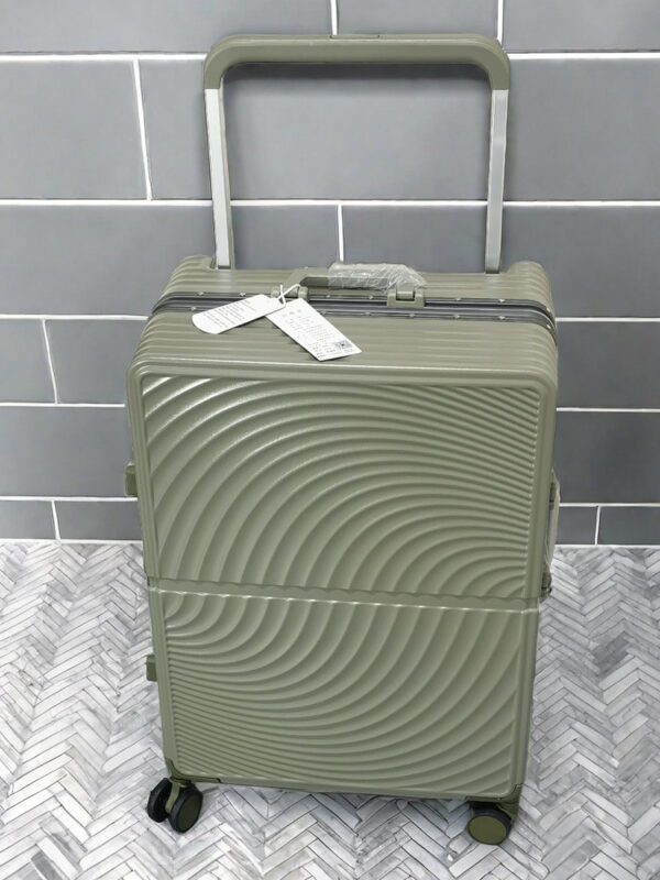 Custom Logo Trolley Travel Suitcase Carry on Aluminum Frame Luggage with Universal Wheels - Image 2