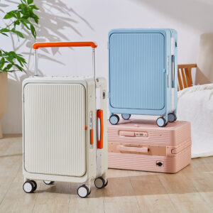 Travel Suitcase Carry on Trolley Luggage Trolley Bag 4 Wheels