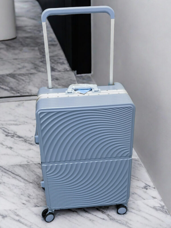 Custom Logo Trolley Travel Suitcase Carry on Aluminum Frame Luggage with Universal Wheels - Image 4