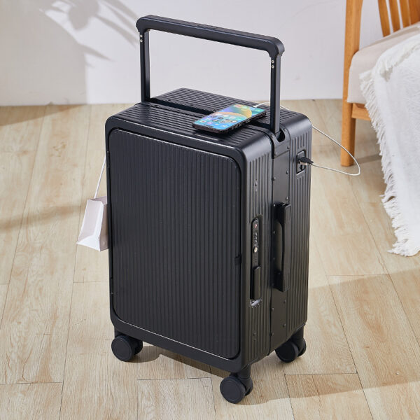 Travel Suitcase Carry on Trolley Luggage Trolley Bag 4 Wheels - Image 6
