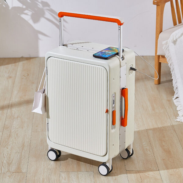 Travel Suitcase Carry on Trolley Luggage Trolley Bag 4 Wheels - Image 2