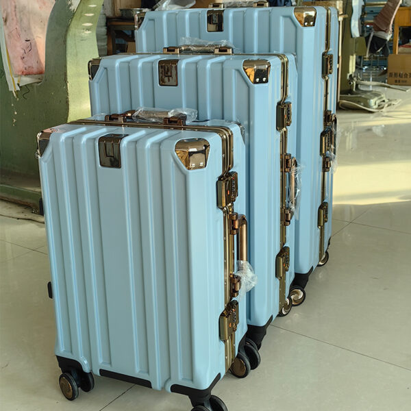 New Design Resistance Suitcases Aluminum Frame Hard Case Travel Luggage Sets - Image 3