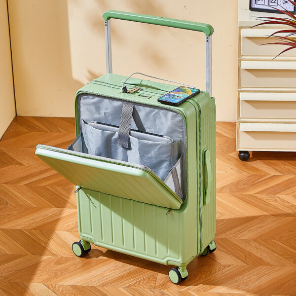 Front Opening Multi-functional ABS PC Luggage Suitcase Travel Trolley case with Universal Wheels - Image 4
