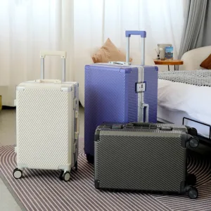 Multi-Size Lightweight Type with Cup Holder and Corner Travel Trolley Luggage 3: 7 Partition