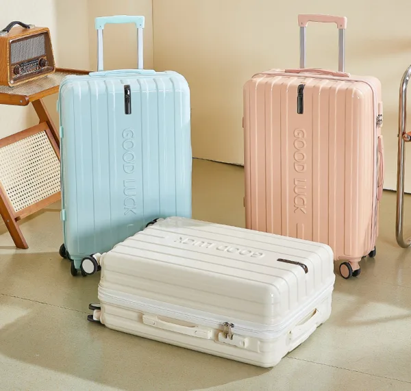 ABS+PC Luggage with Cup Holder New Design Hard Shell Valise Suitcase