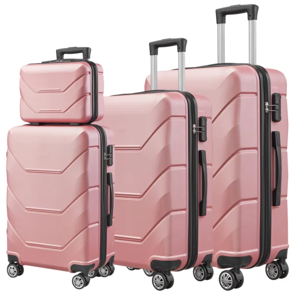 Classic Factory Cloth ABS+PC Suitcase Travel Luggage Sets 3PCS Sets