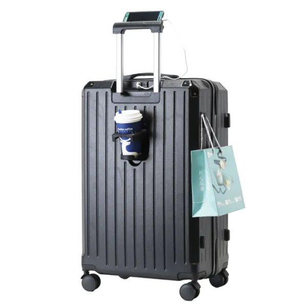 New Design Multi-Functional Luggage Light Boarding Candy Color Suitcase with Universal Wheels - Image 2
