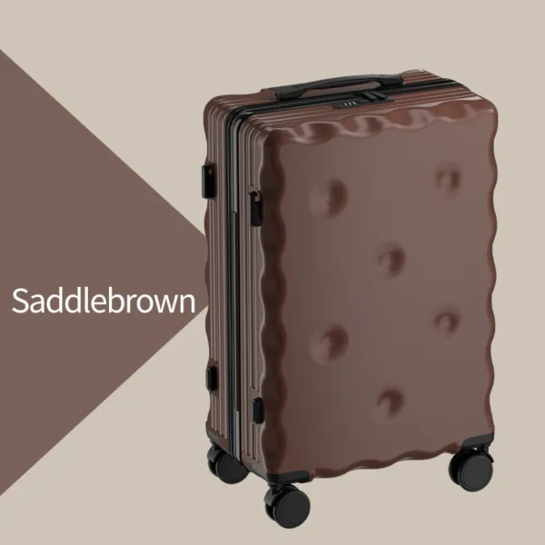 Latest Design Luggage Cute Cheese Suitcase with Mute Universal Wheels - Image 3
