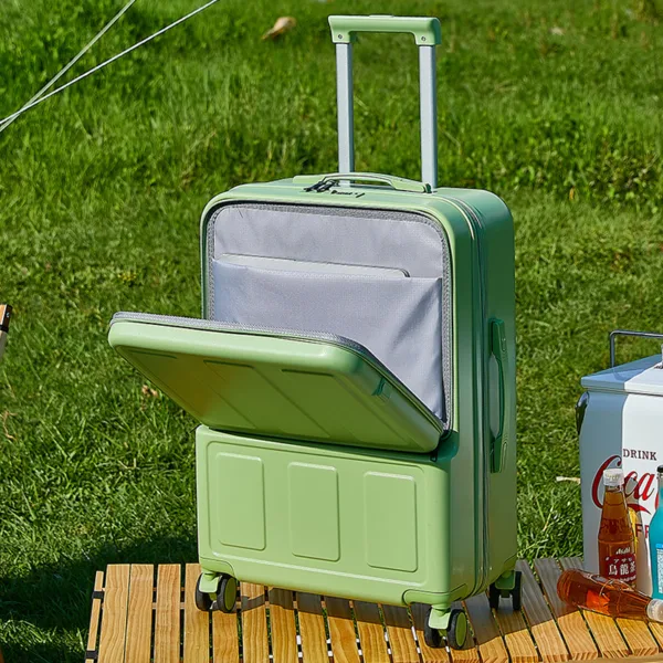 Front Opening Multi-Functional ABS PC Luggage Suitcase Wholesale Travel Trolley Case - Image 5