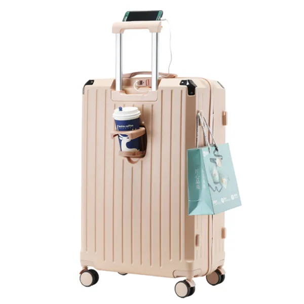 New Design Multi-Functional Luggage Light Boarding Candy Color Suitcase with Universal Wheels - Image 6