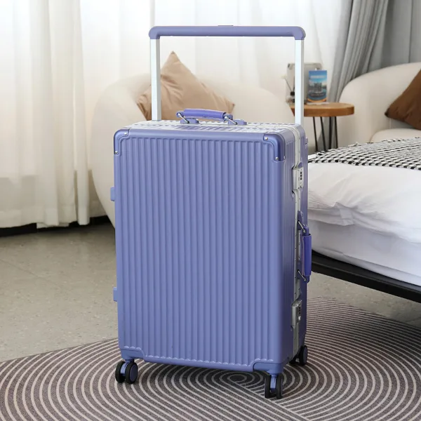 2024 Fashion Luggage with Cup Holder Wide Trolley New Design Hard Shell Travel Valise Suitcase - Image 3
