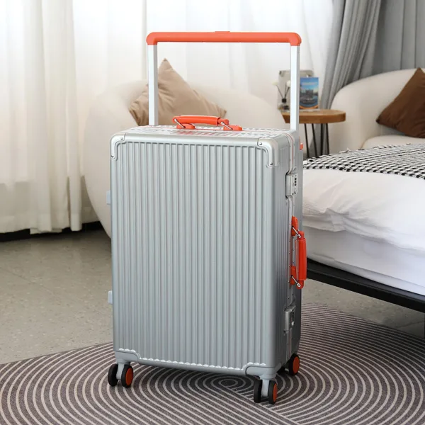 2024 Fashion Luggage with Cup Holder Wide Trolley New Design Hard Shell Travel Valise Suitcase - Image 4