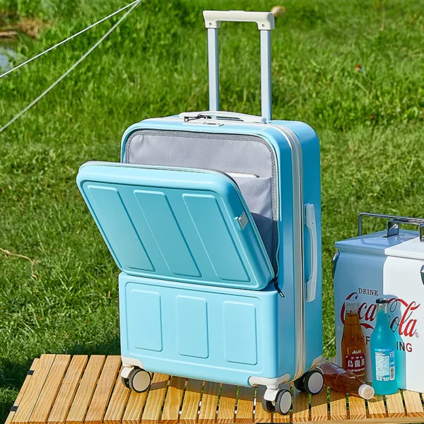 Front Opening Multi-Functional ABS PC Luggage Suitcase Wholesale Travel Trolley Case - Image 2