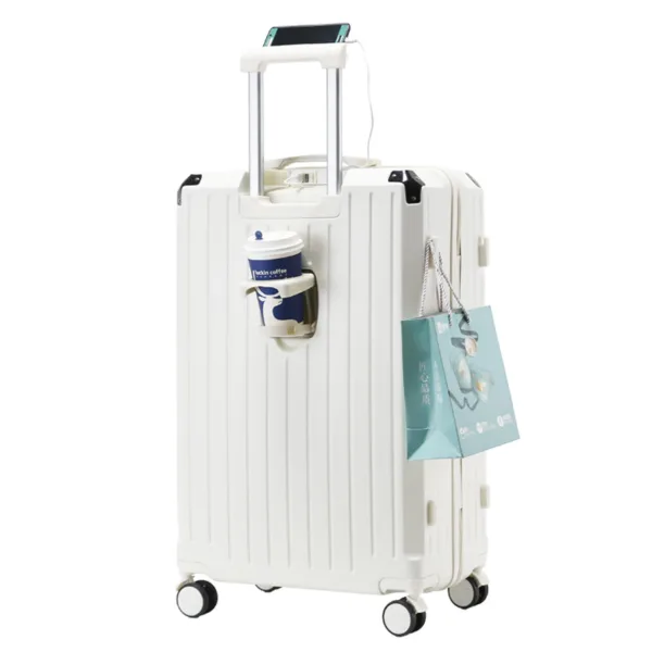 New Design Multi-Functional Luggage Light Boarding Candy Color Suitcase with Universal Wheels - Image 7
