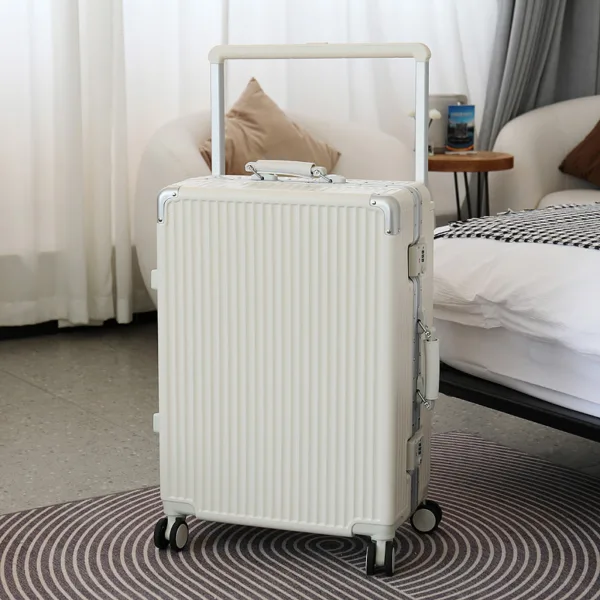 2024 Fashion Luggage with Cup Holder Wide Trolley New Design Hard Shell Travel Valise Suitcase - Image 5