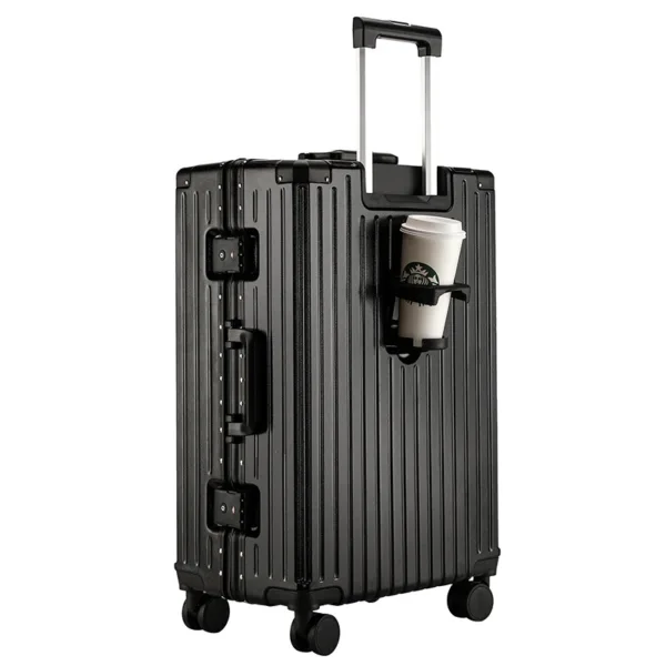 Customized Logo Multi-Functional Suitcase on Spinner 4 Wheels ABS PC Travel Bag Luggage - Image 2