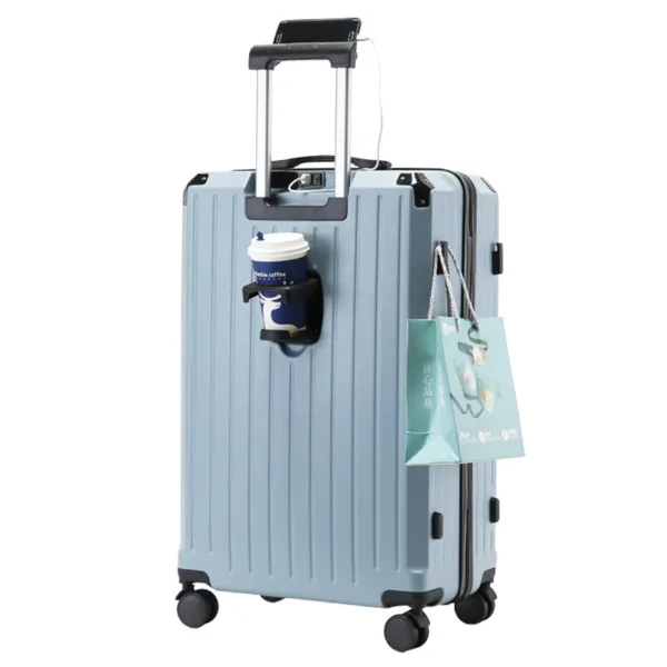 New Design Multi-Functional Luggage Light Boarding Candy Color Suitcase with Universal Wheels - Image 3