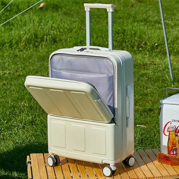 Front Opening Multi-Functional ABS PC Luggage Suitcase Wholesale Travel Trolley Case - Image 4
