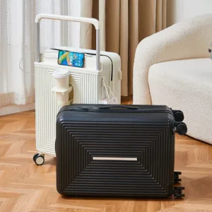 Wholesale Wide Trolley Luggage Zipper Password Lock Mute Universal Wheel Suitcase Set