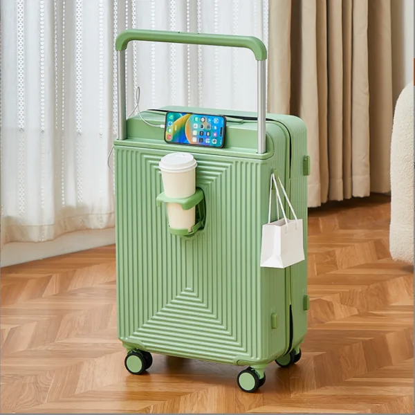 Wholesale Wide Trolley Luggage Zipper Password Lock Mute Universal Wheel Suitcase Set - Image 5