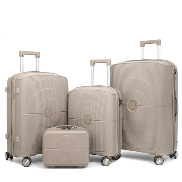 PP Trolley Luggage Set Hard Shell Hot Selling High Quality Business Suitcase Outdoor - Image 4