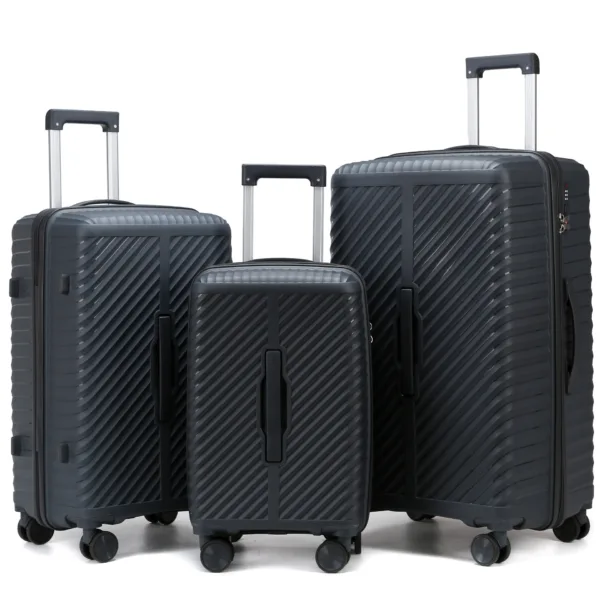 Outdoor Hard Shell Fashion Large Capacity PP Trolley Luggage Carry On - Image 2