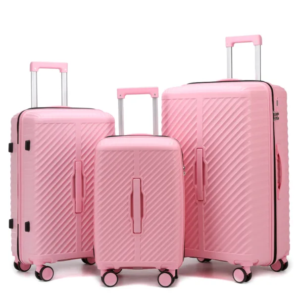 Outdoor Hard Shell Fashion Large Capacity PP Trolley Luggage Carry On - Image 6
