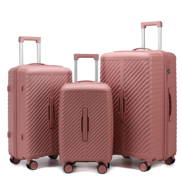 Outdoor Hard Shell Fashion Large Capacity PP Trolley Luggage Carry On - Image 4