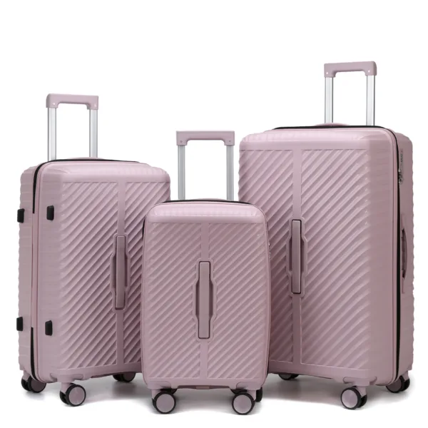 Outdoor Hard Shell Fashion Large Capacity PP Trolley Luggage Carry On - Image 5